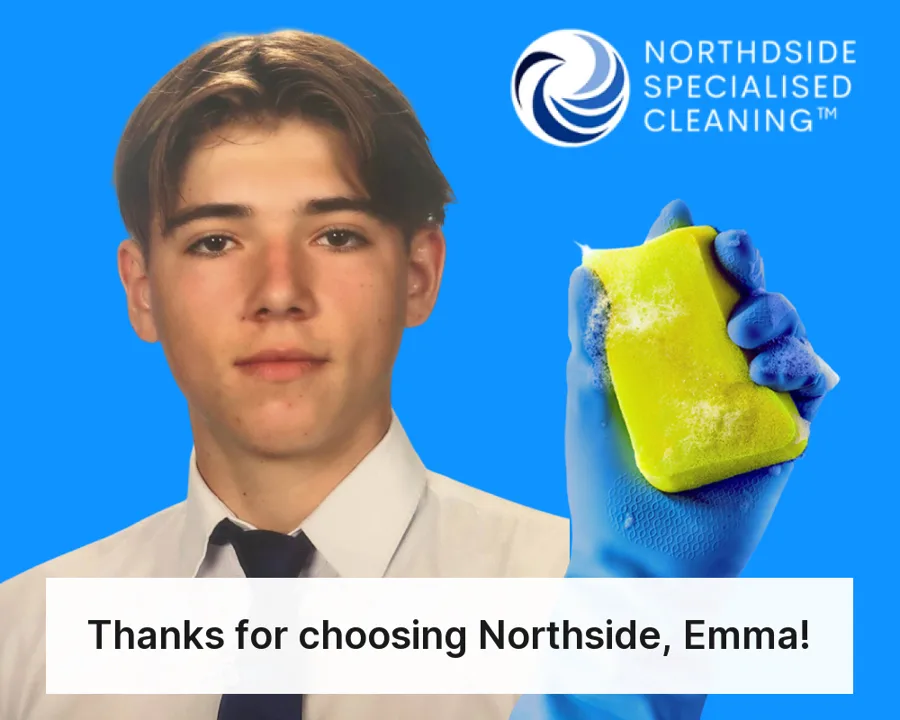 Personalised thank-you image for Northside Specialised Cleaning